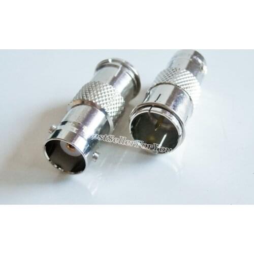 10Pcs BNC Q9-F Adapter Connector BNC Q9 Jack Female To F Plug Male Quick Push-on Straight