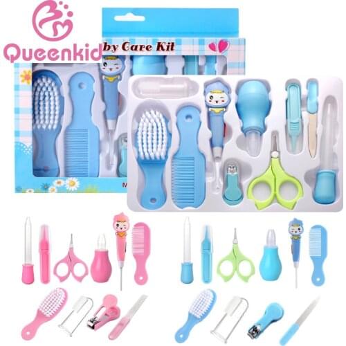 10Pcs/Set Baby Nail Trimmer Healthcare Kit Portable Newborn Nail Clipper Safety Care Set Healthcare Accessories Drop ship