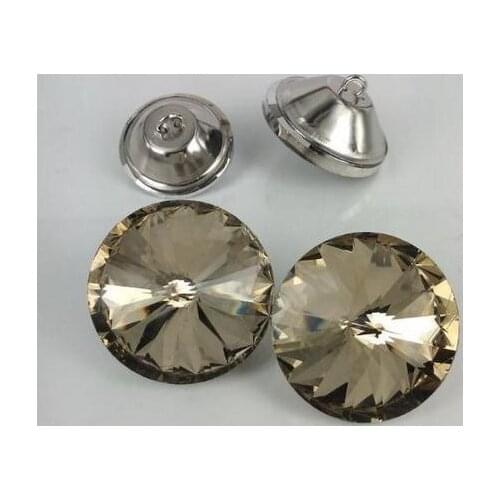 1000pcs 18mm 3 color Satellite drill soft package crystal sofa decorative buckle Rhinestones buttons glass crystal button