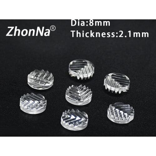 5PCS Focusing Lens Cross Type 130 Degrees Diameter 8mm Laser Lens Accessories Applicable Wavelength 300nm-1100nm PMMA Material