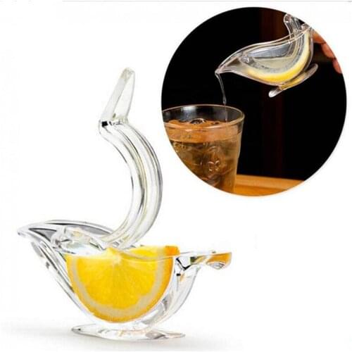 Acrylic Lemon Clip Manual Transparent Fruit Juicer Home Kitchen Bar Gadget ABS Boat Shape Squeeze Fruit Dropshipping