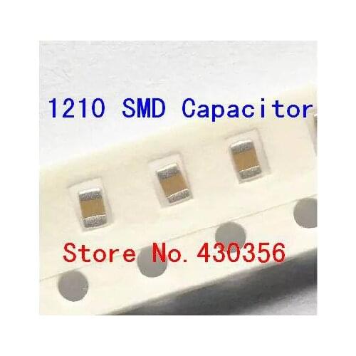 50PCS smd capacitor 1210 107M 100UF 10V Free Shipping