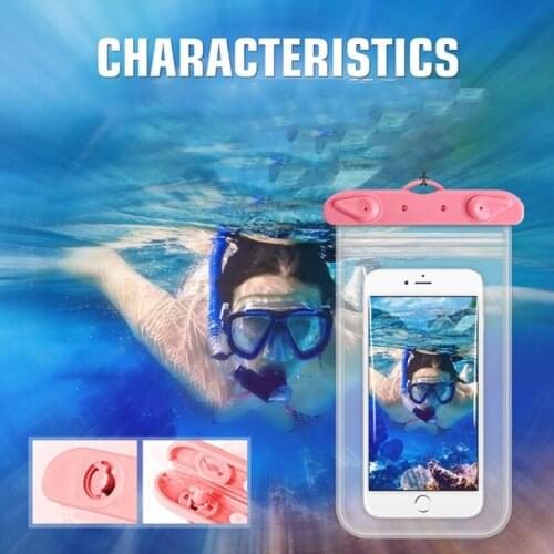 Mobile Phone Waterproof Bag Drift Diving Thick Barrier-Free Transparent Waterproof Mobile Phone Case XR-Hot