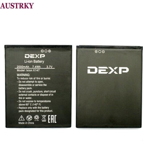 New Ixion X147 Battery For DEXP Ixion X 4.7 Ixion X147 2000mAh Phone Bateria Batterij + Tracking Code