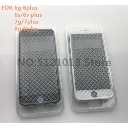 10pcs Original 4 In 1 For iPhone 5/6 Plus/6S Plus 7 Plus 8/8 Plus Front Glass Touch Screen+Cold Press Frame Bezel+OCA+Polarizer