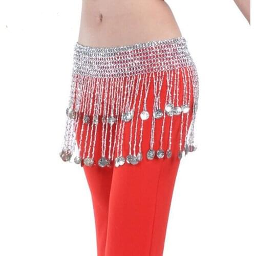 Hot-selling Belly Dance Waist Belt Sexy stage belly dance costumes matched Hip Scarf for decoration Belly Dance Accessories