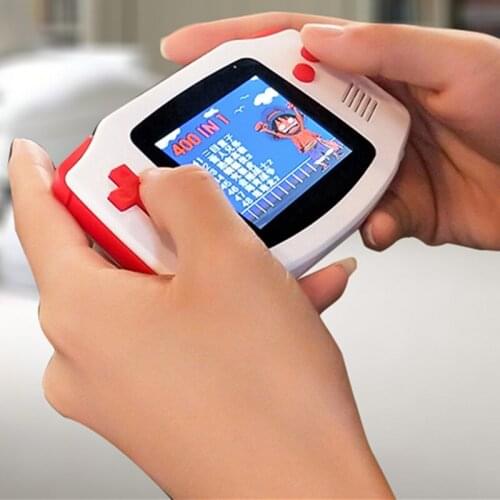 Retro nostalgia mini handheld video game controller AV TV On screen output 2.8 inch large built in 400 classic games portable