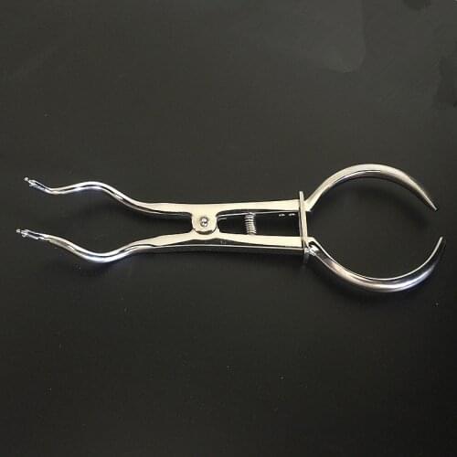 Rubber Dam Clamp Lightweight Ivory Plier for Clamp Dental Stokes Dental Instrument Straight Forcep