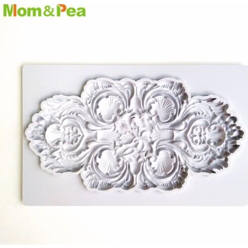 Mom&Pea GX281 Deco Shaped Silicone Mold Cake Decoration Fondant Cake 3D Mold Food Grade