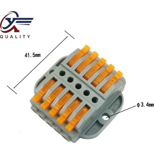 30/50/100PCS Wire Connector 5 pin New Universal Docking Fast Wiring Conductors push-in Terminal Block Electrical Equipment