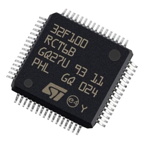 STM32F100 STM32F100RCT6B 32F100RCT6B LQFP64 MCU Microcontroller Chip In Stock 100% New And Original