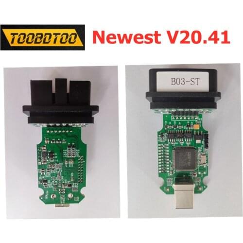 V20.41 For VAG B03-ST Chip Car Diagnostic Interface STM 415 STM32F415VGT6 TJA10S7 9241A V20.41 Support For K line