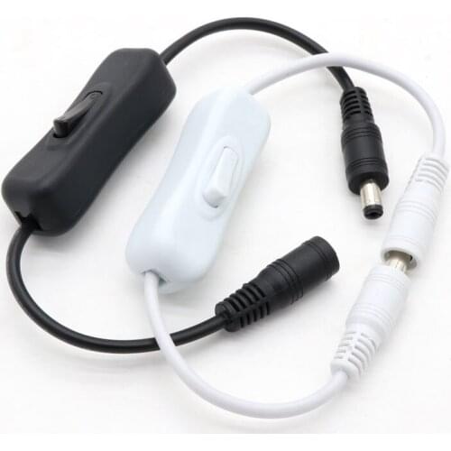 1/5/10pcs Light Switch DC 12V Male And Female Power Cord DC Connector 304 Switch 5V 12V 24V LED Light Bar