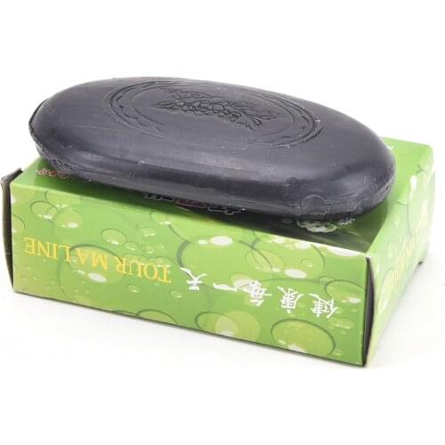1Pc Active Energy Black Bamboo Charcoal Soap Face&Body Clear Anti Bacterial Lighten Freckles Beauty&Health Care Tourmaline Soap