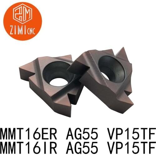 10pcs MMT16IR MMT16ER AG55 VP15TF CNC Tools Milling Cutter External Turning Tools Milling Carbide Insert Thread turning
