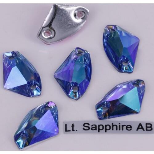 100pcs/Lot, Good Quality 8.5x14mm, 11.5x19mm Colors AB Resin Flat Back Galactic AX Sew On Stones