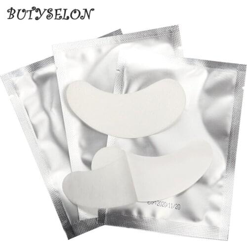 50pairs New Paper Patches Eyelash Under Eye Pads Lash Eyelash Extension Patches Eye Tips Sticker Wraps Makeup Tools