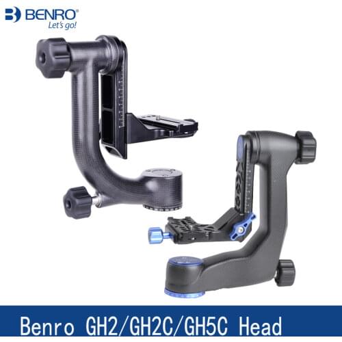 Benro GH5C GH2C Carbon Fiber Gimbal Head GH2 Aluminum Gimbal Heads For Telephoto Lens DSLR Camera Tripod