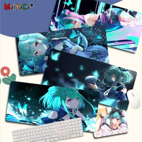 Uruha Rushia Large Gaming Mousepad L XL XXL Gamer Mouse Pad Size For Large Edge Locking Gameing World Of Tanks CS GO Zelda