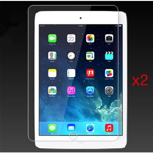 2 Pieces Packing For iPad Pro 9.7 inch 2016 Glass Tempered Screen Protector HD Edge Frame Radian Front Retail Box High Quality