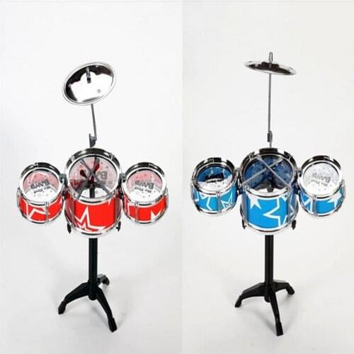 Toys Drum Set Boys Girls Play Music Develop Intelligence blue and red for choose