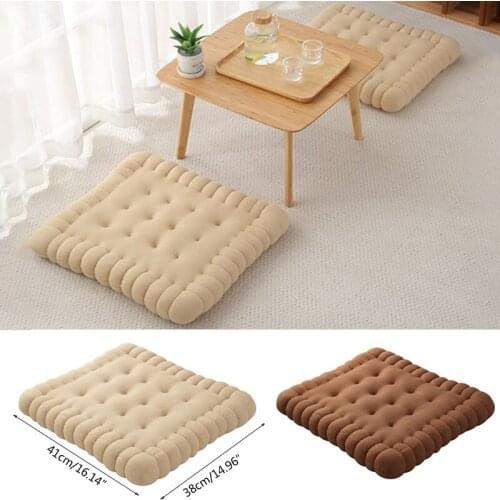 Creative Soft Biscuit Shape Cushion Classical Pillow Chair Car Seat Pad Decorative Cookie Tatami Back Cushion Sofa Home