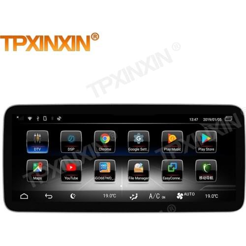 1 Din Carplay Android Radio Receiver Multimedia Stereo For Mecerdes Benz C W205 GLC X253 2015 V W446 2016 BT Recorder Head Unit