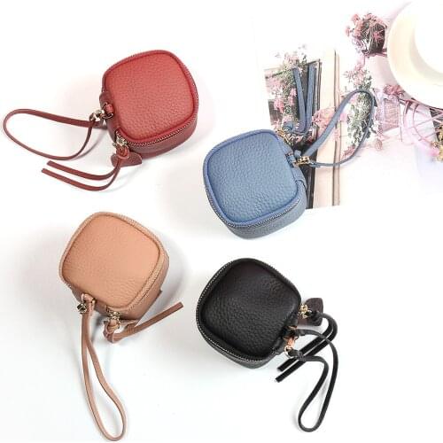 New zero wallet bucket bag leather small dice bag womens hand mouth red bag coin bag personality