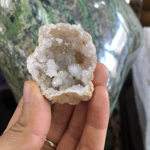 New arrivals 1pcs drop shipping natural clear quartz crystal geode Reiki healing crystals gemstone drusy rock for DIY jewelry