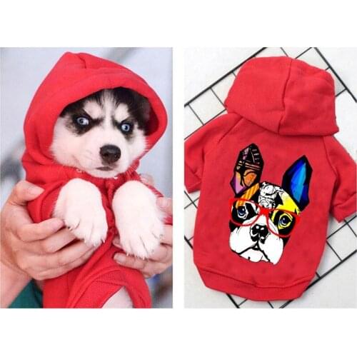 Autumn And Winter New Style Dog Clothes Warm Fashion Hoodie Pet Clothes Casual Sports Small Medium-sized Dog Pet Coat Clothes