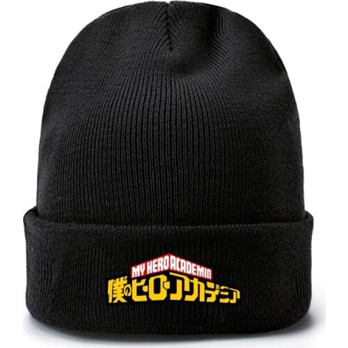 Anime My Hero Academia Autumn Hat Winter Warm Knit Hat Skullies Beanie Cap Cosplay Costume