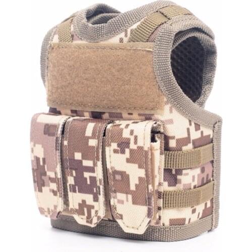 Beer Bottle Bag Cover Mini Vest Shape Nylon Adjustable DIY Drinks Can Bottles Bag Decoration KTV Bar Ornament