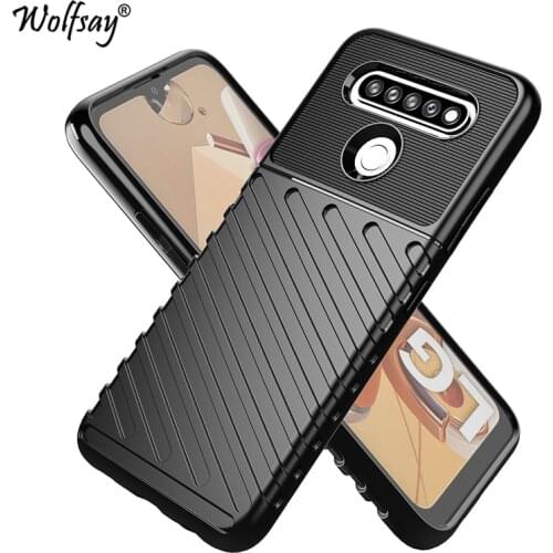 Rugged Fiber Shield Cover For LG K41S Case Anti-knock Full Cover Back Case For LG K41S K51S K61 Q51 Q92 Case For LG K41S K41 S