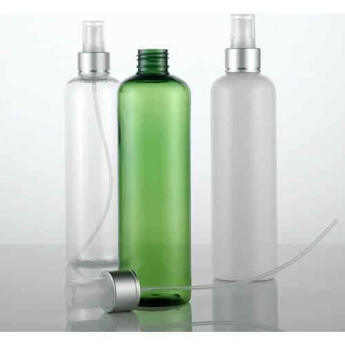 Clear White Green 300ML X 20 Refillable Plastic Mist Spray Perfume Bottles For Liquid PET Containers Travel Packaging Bottle