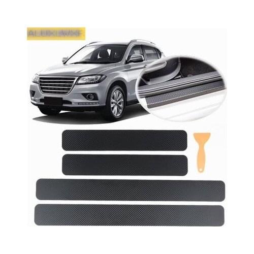 Door Sill 3D Stickers Car Accessories Car Interior Carbon Fiber 2015 2017 2019 for Ford Focus 1 2 3 MK1 MK2 MK3 2005 2006 2009