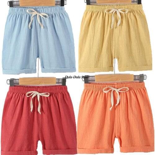 Toddler Girls Shorts Summer Shorts for Boys Cotton Kids Shorts Children Beach Shorts Clothes Teenager Baby Clothing Pants 2-10T
