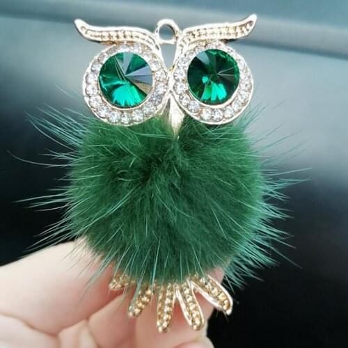 Cute Crystal Car Air Freshener Perfume lovely owl Auto Outlet Vent Solid Scent Fragrance car styling Interior accessories