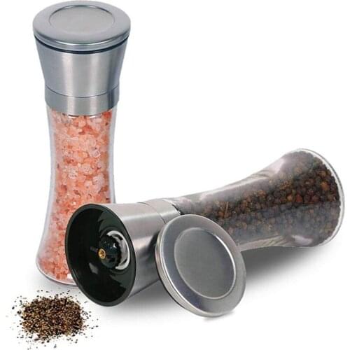 Salt and Pepper Grinders Manual Mill Large Stainless Steel Adjustable Coarseness Kitchen Bar Supplies 1PC Practical