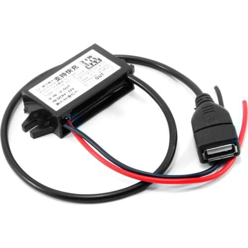 DC-DC Car Buck Converter Module 6-32V to 24W USB Step Down Power Output Adapter Outdoor Personal Car Parts Decoration
