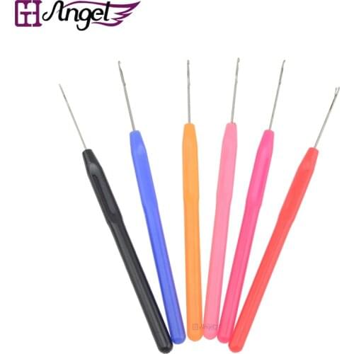 1pc Latch Crochet Hair Hook colorful Needles for hair extension i tip wig herramientas knitting needles crochet hooks