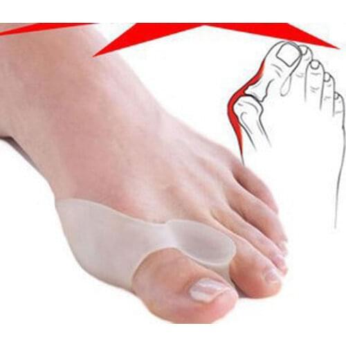 2Pcs=1Pair Silicone Toes Separator Bunion Bone Ectropion Adjuster Toes Outer Appliance Foot Care Tools Hallux Valgus Corrector