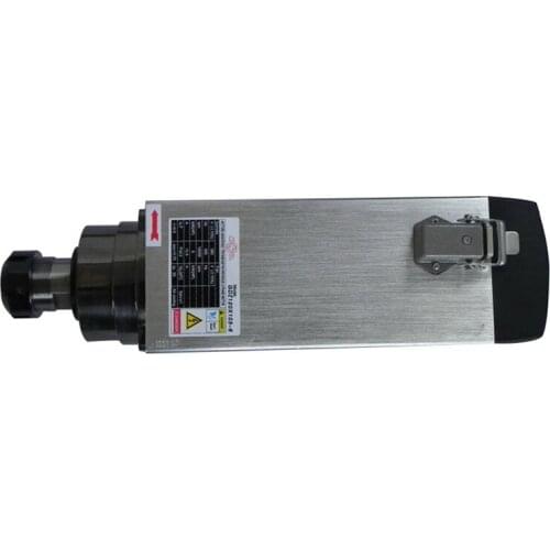 8HP 6KW 18000rpm ER32 Square Woodworking AC Spindle motor 4 bearings 120*103 380V 12.6A 300Hz air cooling CNC Router