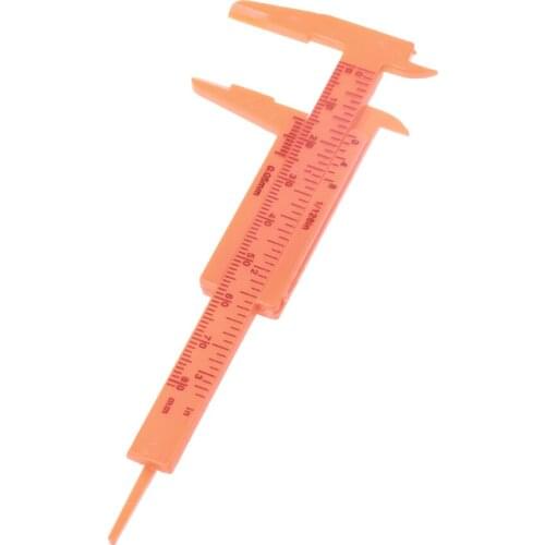 80mm Economical Plastic Slide Caliper Vernier Measuring Gauge Ruler Tool