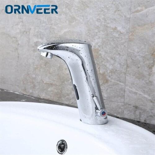 Free Shipping Automatic inflared Sensor Faucet for Kitchen bathroom Basin Sink water saving Inductive electric Water Tap