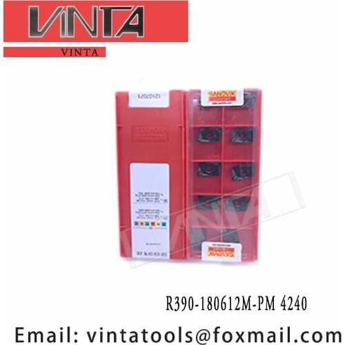 Free shipping high quality R390-180612M-PM 4240 cnc carbide milling inserts