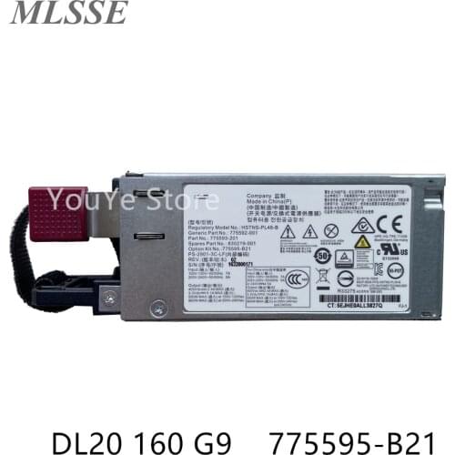 For HP DL20 160 G9 900W Power Supply 775595-B21 775592-001 HSTNS-PL48 B Fast ship