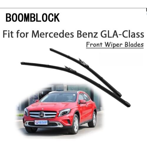 BOOMBLOCK 2PCS High Quality Front Windshield Wiper Blades For Mercedes Benz GLA Class X156 GLA 180 200 250 45 Accessories