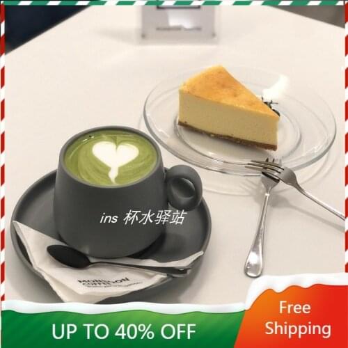 Espresso Coffee Cup Decoration Art Minimalist Porcelain Tea Saucer Set Design Cappuccino Cup Tasse Porcelain Coffee Cup AA50BD