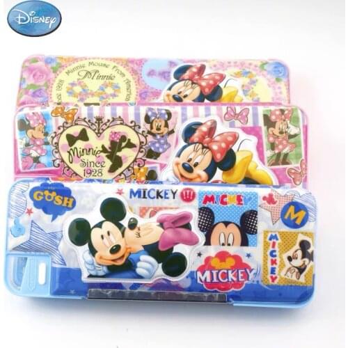 Disney Mickey Stationery Box Creative Multifunctional Waterproof Cartoon Colorful Pencil Case Pencil Case School Supplies Gift