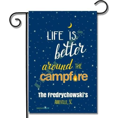 Garden Outdoor Flag Camping Personalized Campers 3D Full Printed Garden Flags Hanging House Decoration Double-sided Printing 04